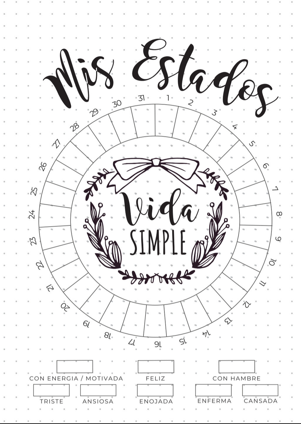 Bullet Journal Imprimible – 45 Hojas para Colorear