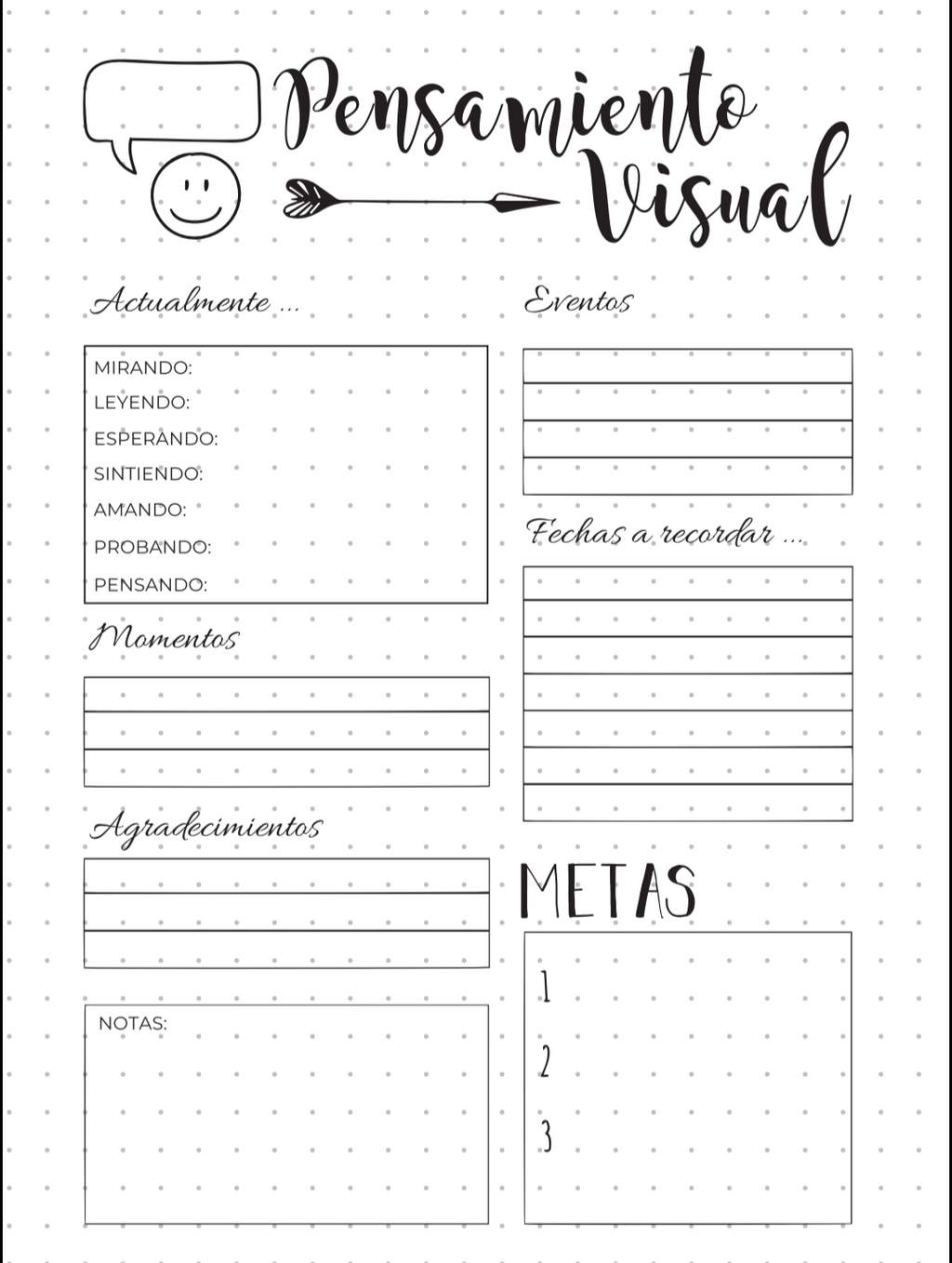 Bullet Journal Imprimible – 45 Hojas para Colorear