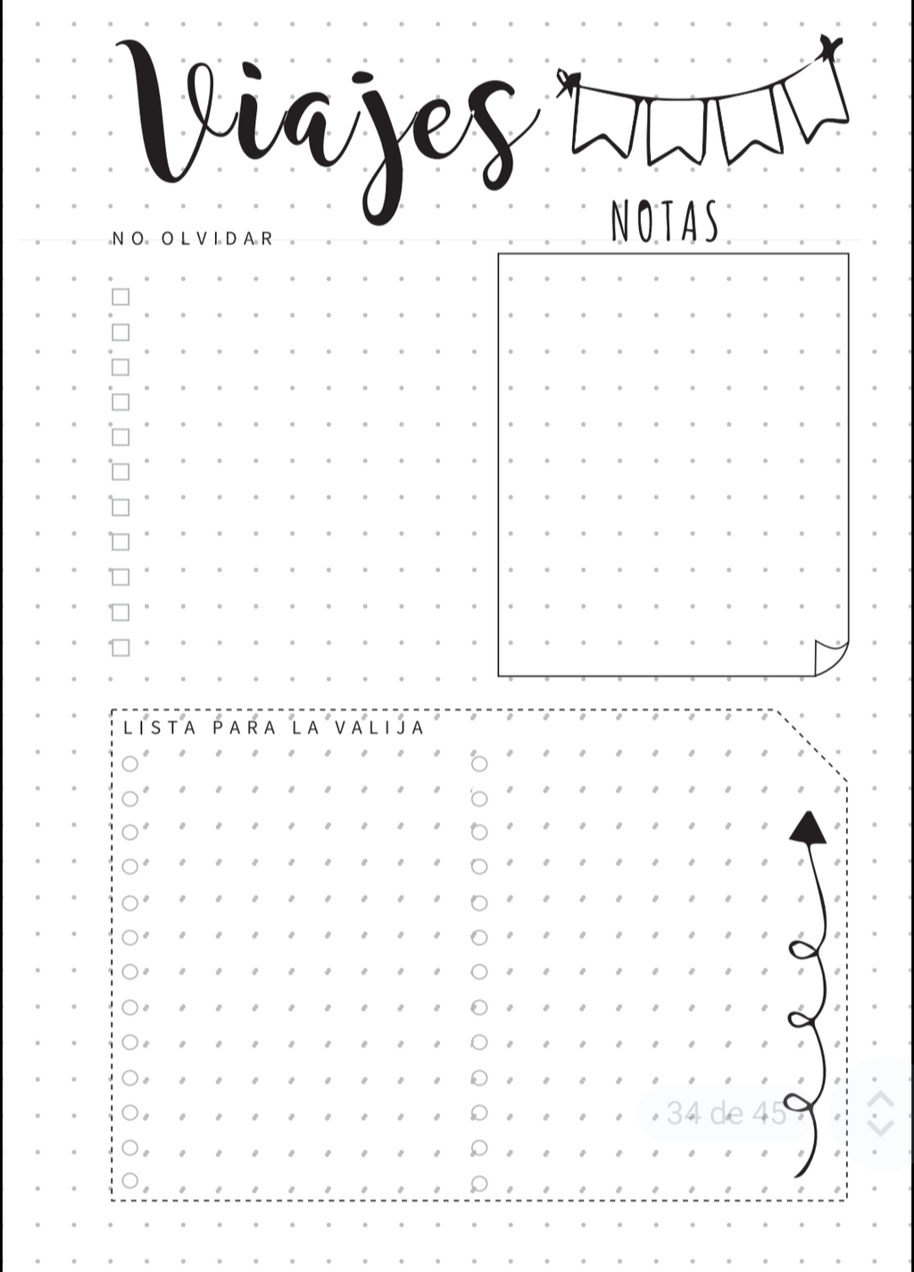Bullet Journal Imprimible – 45 Hojas para Colorear