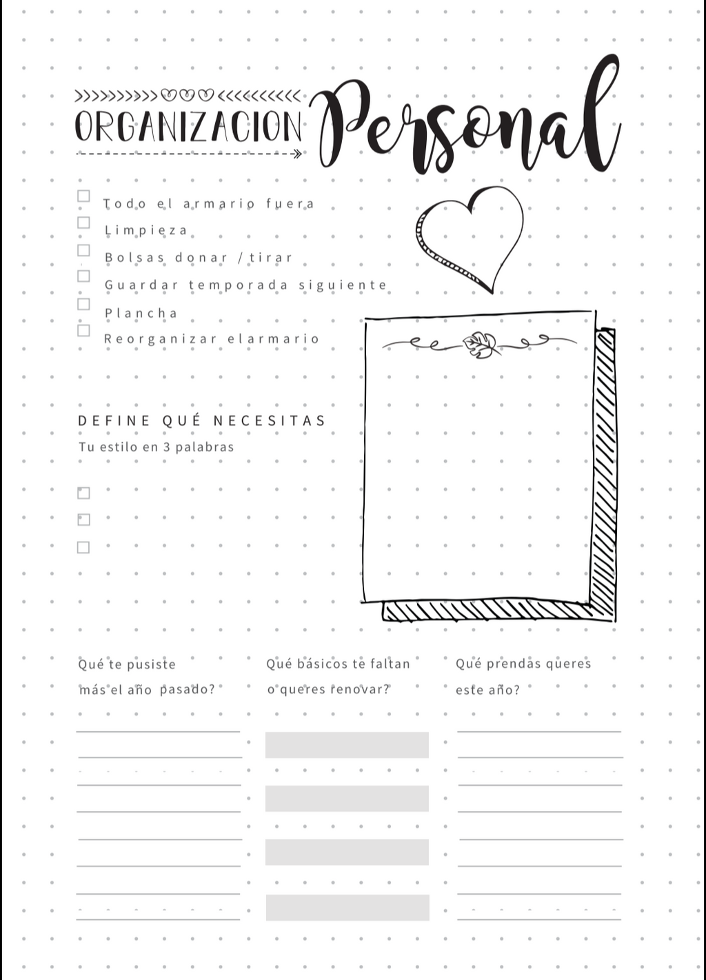 Bullet Journal Imprimible – 45 Hojas para Colorear